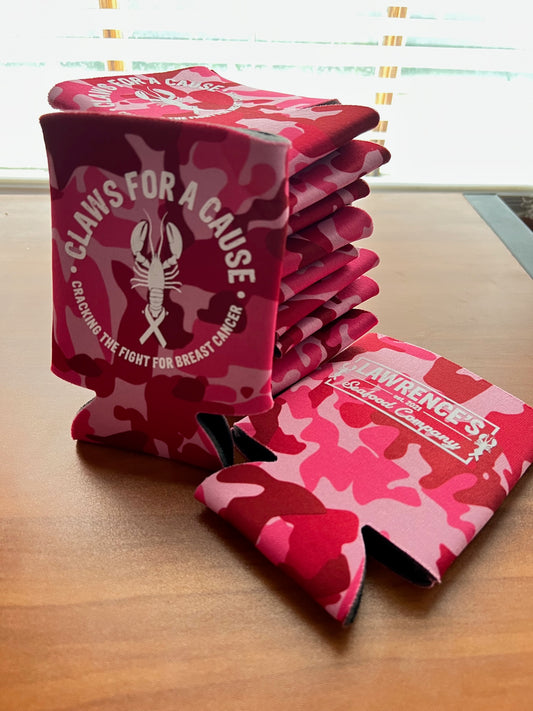 Camo Fight Breast Cancer Koozie