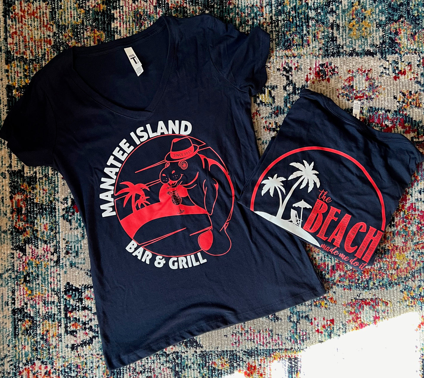 Beach Made Me Do It V-neck Shirt